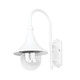 Monaco Curved Arm Downward Wall Light - White Finish / E27 Monaco Curved Arm Downward Wall Light - White Finish / E27